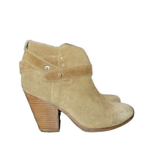 RAG & BONE Harrow Suede Ankle Boots Booties Tan Neutral 35 5 - Picture 3 of 14